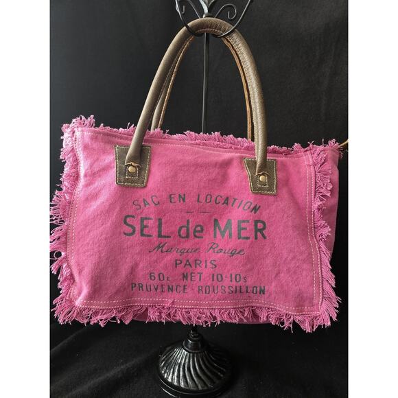 Myra Bag At Ease Small Canvas Upcycled Tote Bag - Picture 1 of 4